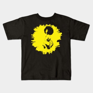 Yellow beautiful afro girl Kids T-Shirt